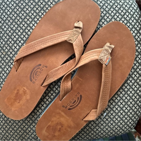 Men’s Rainbow Flip Flops - Picture 1 of 3